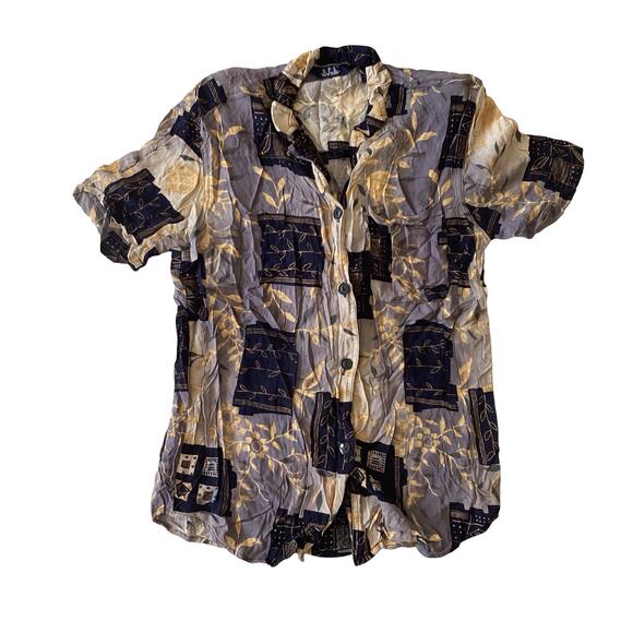 Vintage DPS New York Floral Button down - Picture 3 of 6